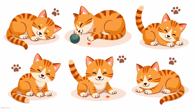 Cute Cats Illustration