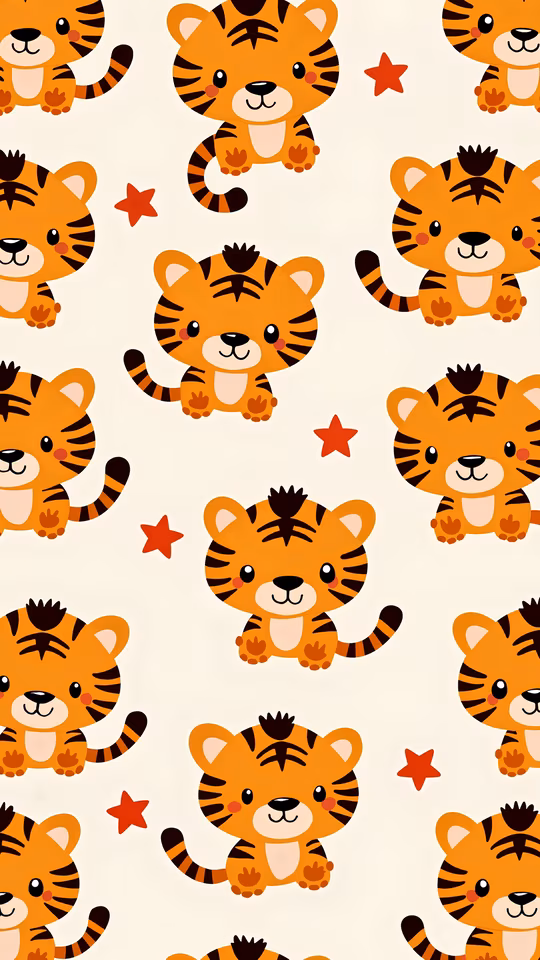 Cute Tigers Pattern