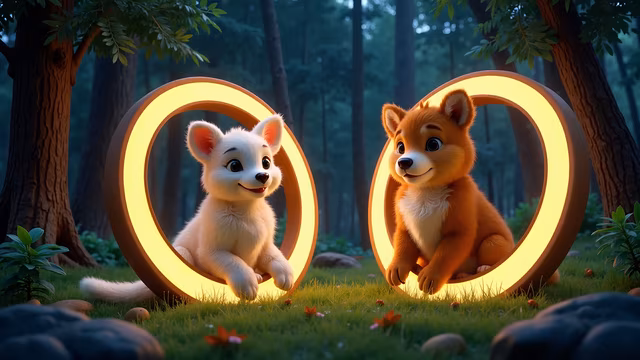 Forest Friends in Magical Rings