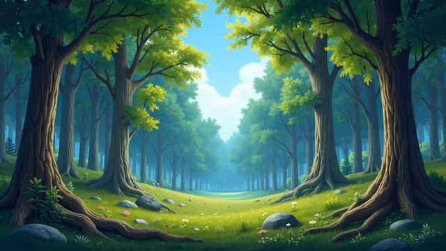 Forest Path Illustration