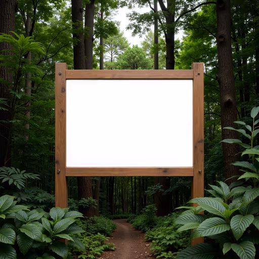 Forest Pathway Sign