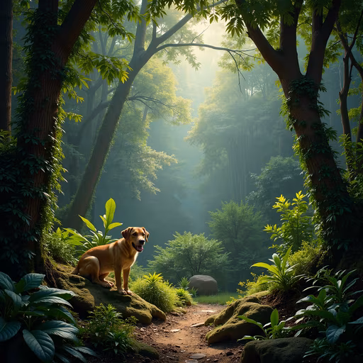 Forest Serenity Illustration