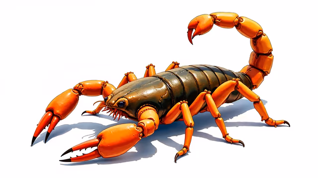 Metallic Scorpion Illustration