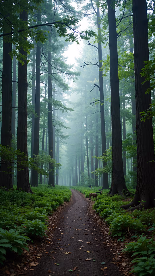 Misty Forest Path