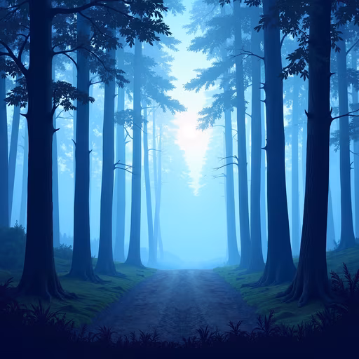 Misty Forest Path
