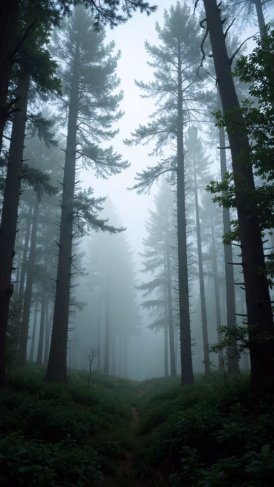 Misty Forest Path