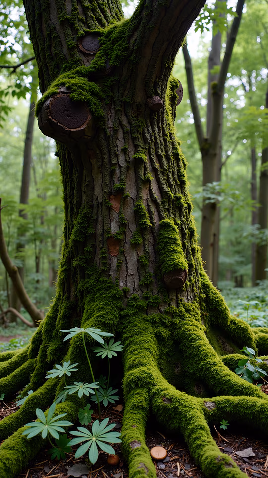 Mossy Tree Trunk