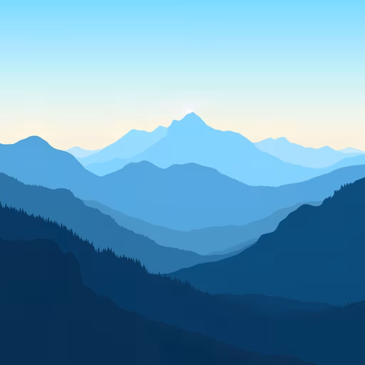 Mountain Silhouette Illustration