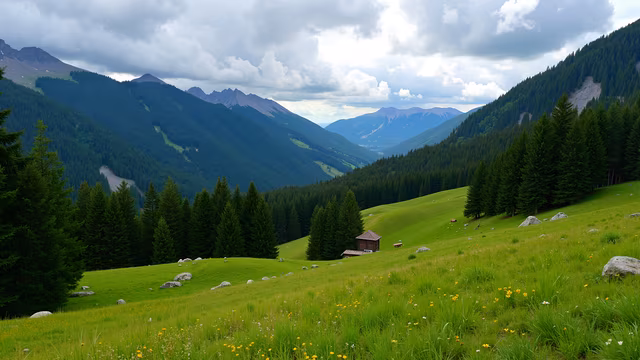 Mountain Valley Landscape