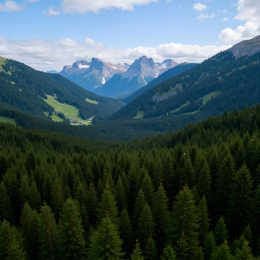 Mountain Valley Landscape