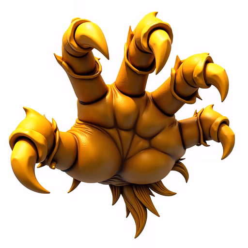 Muscular Claws Illustration