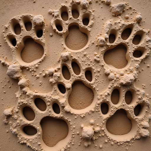 Paw Prints in Sand