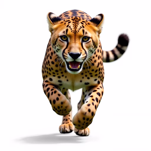 Running Cheetah Illustration