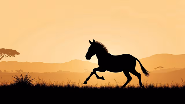 Running Horse Silhouette
