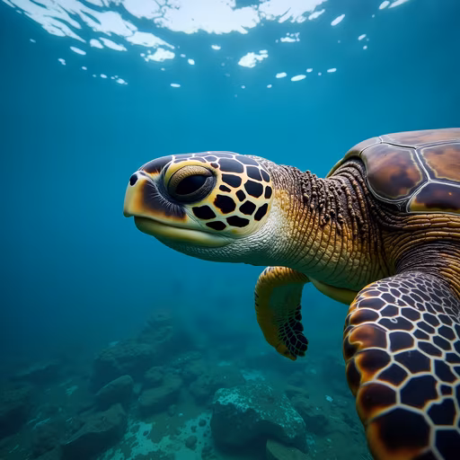 Sea Turtle Underwater