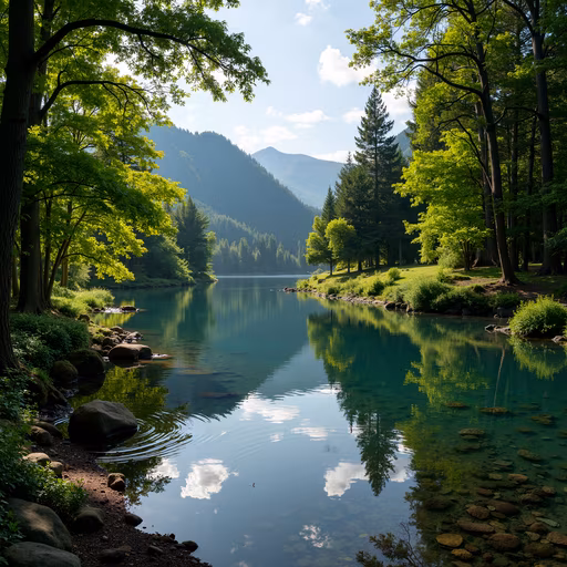 Serene Lake Reflection