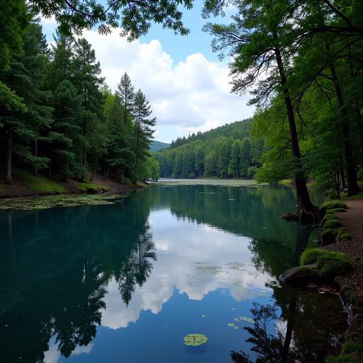 Serene Lake Reflection