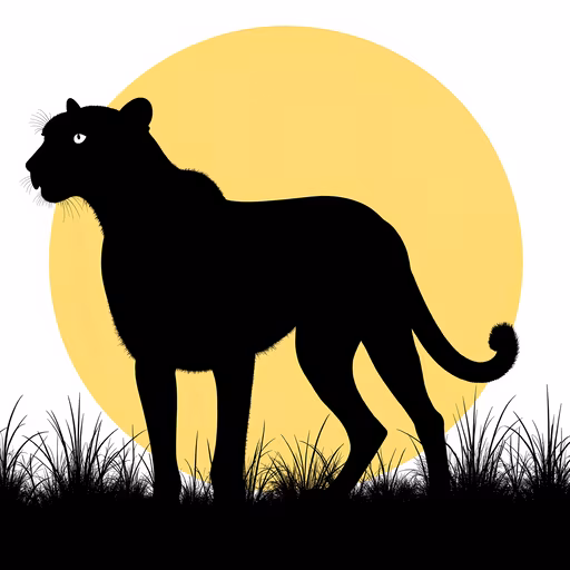 Silhouette of a Panther