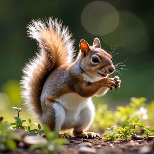 Squirrel Eating Nut