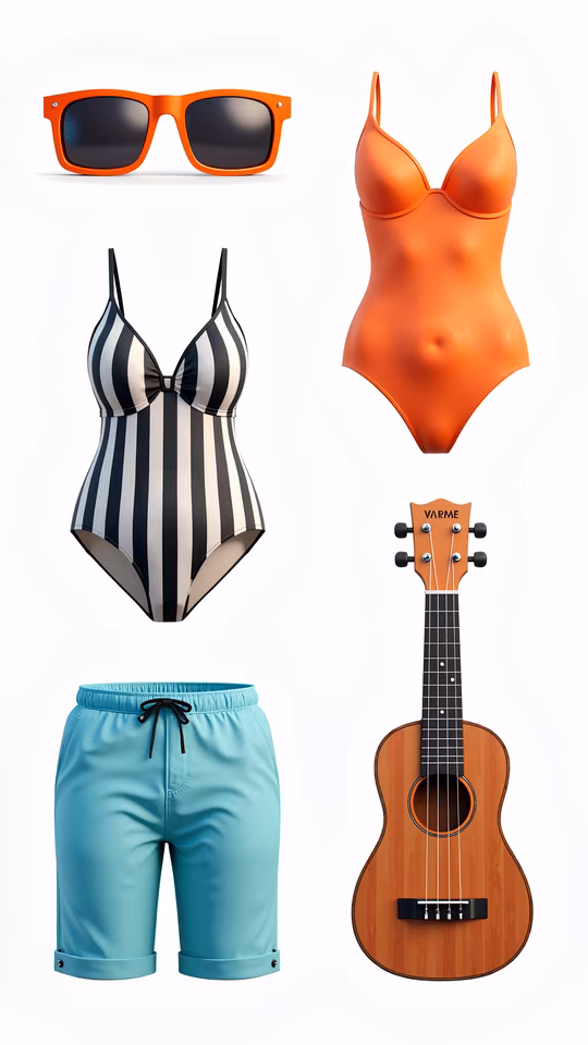 Summer Essentials Illustration