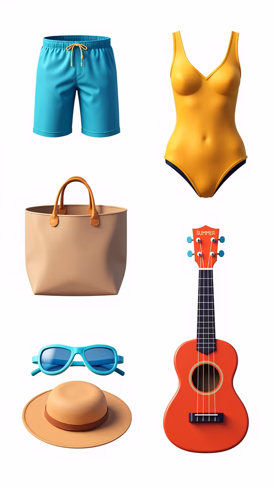 Summer Essentials Illustration
