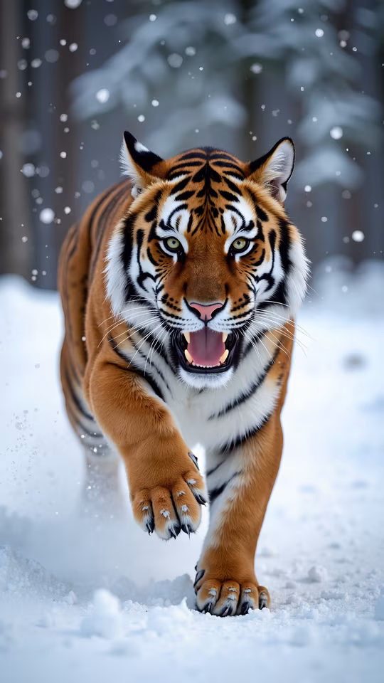 Tiger in Snow