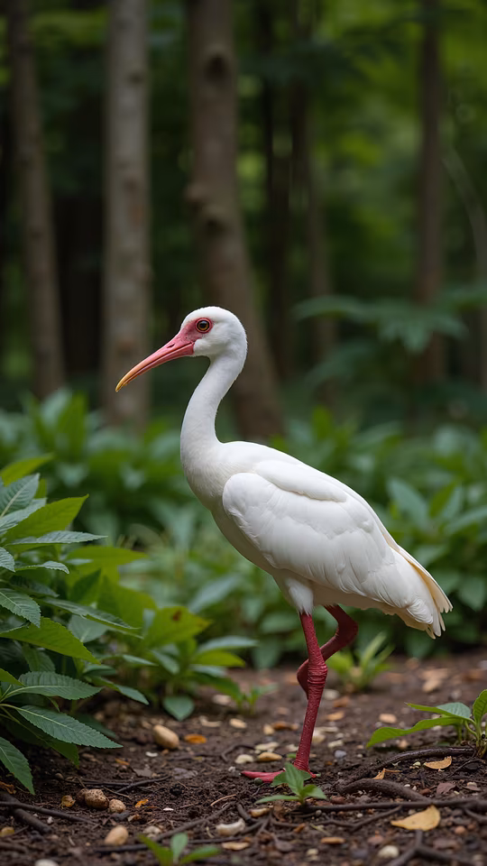 White Bird in Nature