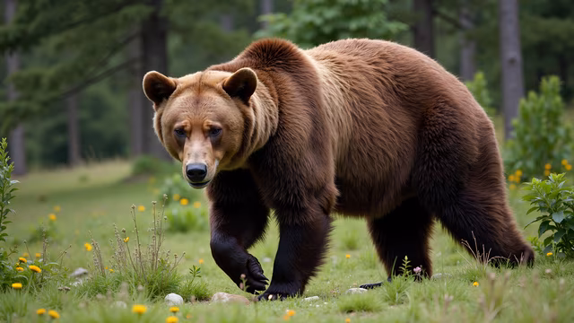 Wild Bear in Nature