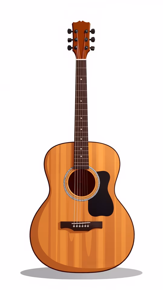 Acoustic Guitar Illustration