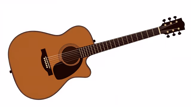 Acoustic Guitar Illustration