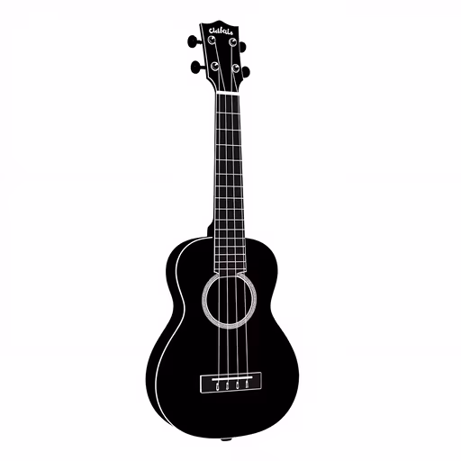 Black Ukulele Silhouette