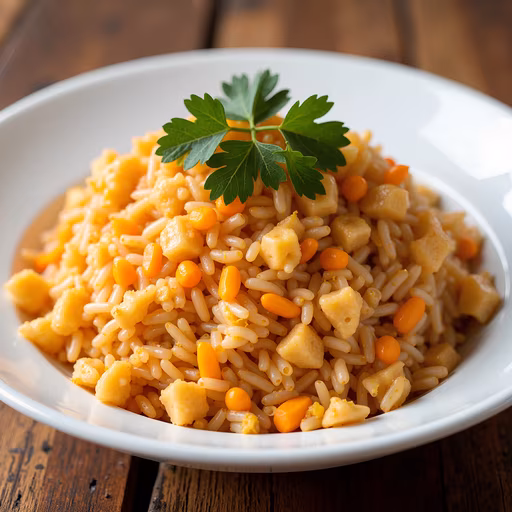 Bowl of Rice with Vegetables