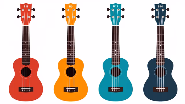 Colorful Ukuleles