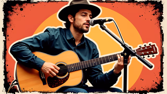 Country Singer Illustration