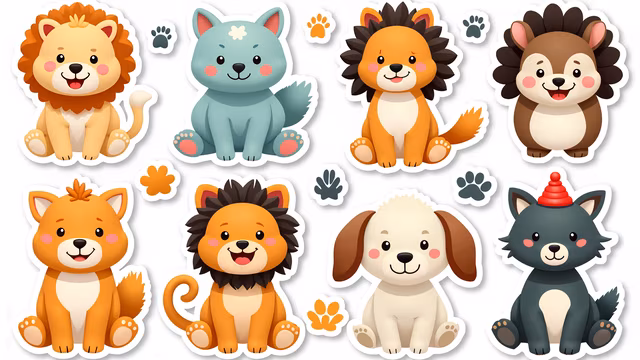 Cute Animal Stickers