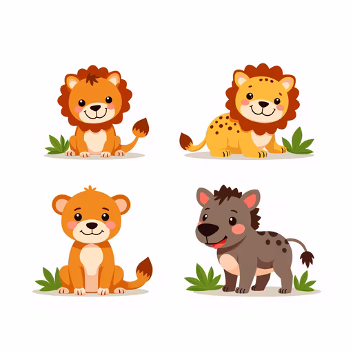 Cute Safari Animals
