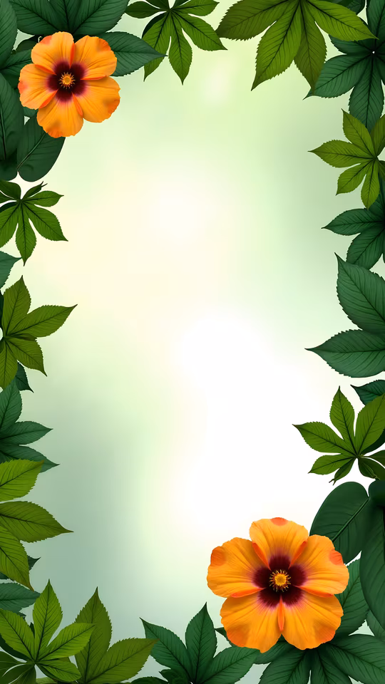 Floral Frame Illustration