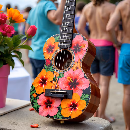 Floral Guitar