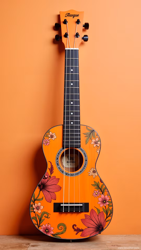 Floral Ukulele