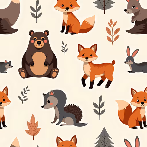 Forest Animals Illustration