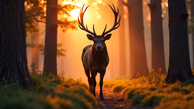 Forest Deer Illustration