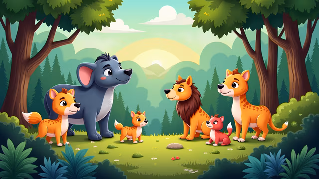 Forest Friends Illustration