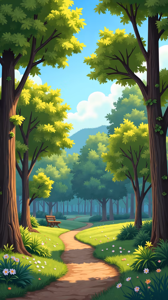 Forest Path Illustration