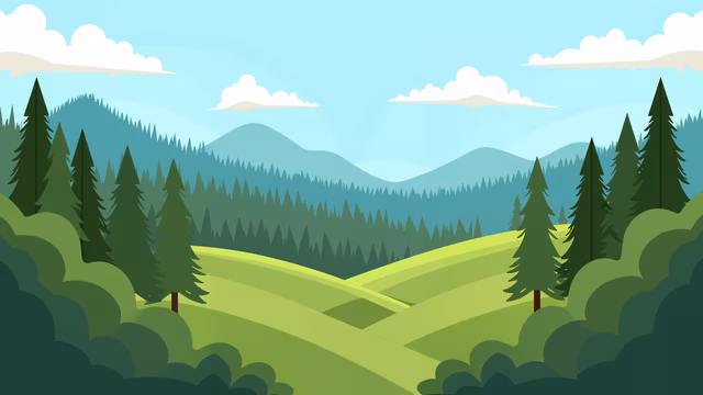 Forest Path Illustration