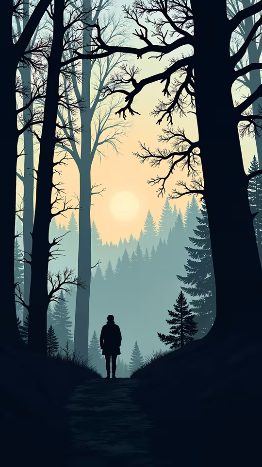 Forest Path Illustration