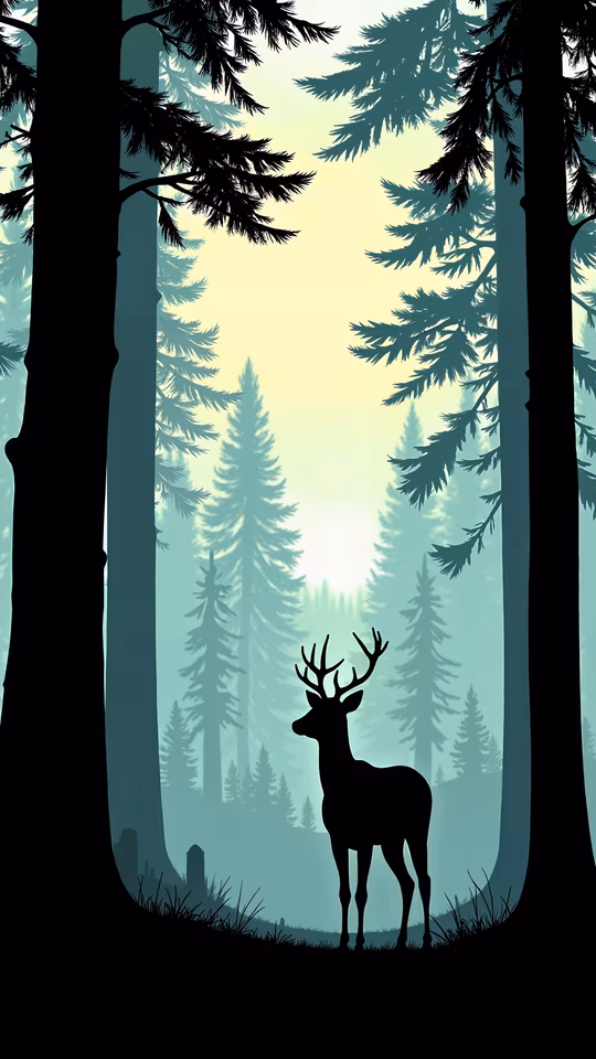 Forest Serenity Illustration