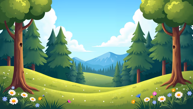 Forest Serenity Illustration
