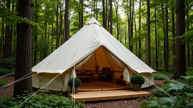 Glamping Tent in the Woods