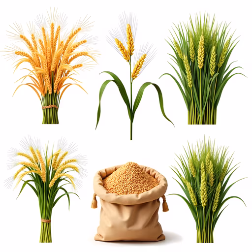 Grain Harvest Illustration