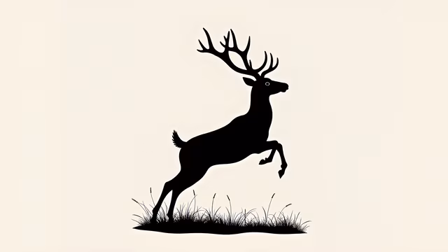 Leaping Deer Silhouette